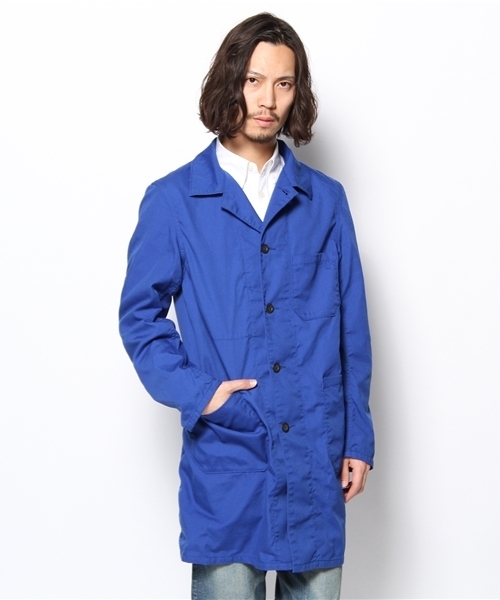 green label relaxing(グリーンレーベルリラクシング)の「T/C DUCK ショップコート(その他アウター・メンズ・レッド/マスタード/ロイヤルブルー・SMALL/MEDIUM)」の2枚目の写真