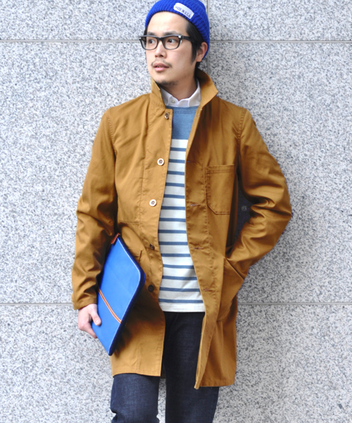 green label relaxing(グリーンレーベルリラクシング)の「T/C DUCK ショップコート(その他アウター・メンズ・レッド/マスタード/ロイヤルブルー・SMALL/MEDIUM)」の3枚目の写真