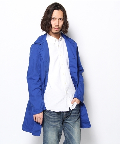green label relaxing(グリーンレーベルリラクシング)の「T/C DUCK ショップコート(その他アウター・メンズ・レッド/マスタード/ロイヤルブルー・SMALL/MEDIUM)」の7枚目の写真