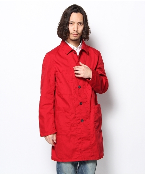 green label relaxing(グリーンレーベルリラクシング)の「T/C DUCK ショップコート(その他アウター・メンズ・レッド/マスタード/ロイヤルブルー・SMALL/MEDIUM)」の12枚目の写真