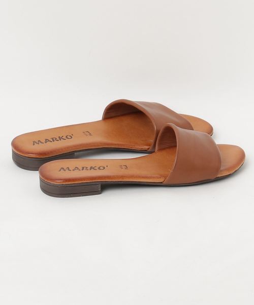 salle de bal（サルデバル）の「MARKO フラット スリッパサンダル（サンダル・レディース・ブラウン/ブラック・37/38/36）」の4枚目の写真
