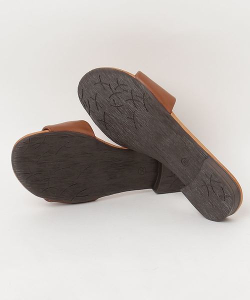 salle de bal（サルデバル）の「MARKO フラット スリッパサンダル（サンダル・レディース・ブラウン/ブラック・37/38/36）」の3枚目の写真