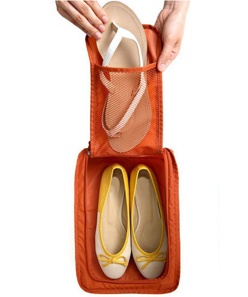 classicalelf(クラシカルエルフ)の「持ち運びシューズケース(トラベルグッズ・レディース・ネイビー/グレー/オレンジ/ブルー/ワインレッド/ピンク・FREE)」の17枚目の写真