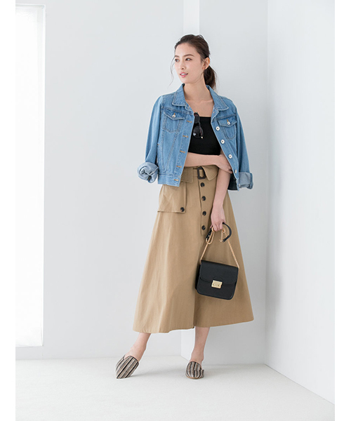 fifth（フィフス）の「フラップチェーンミドルショルダーバッグ（ショルダーバッグ・レディース・ブラック/パープル/レッド/ピンク/グレー/グリーン・FREE）」の15枚目の写真