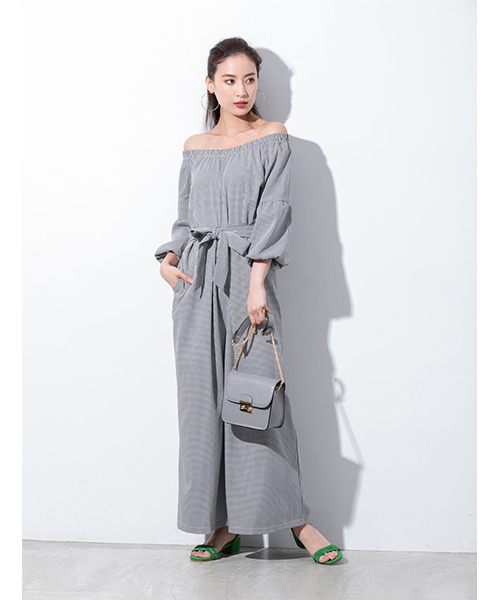 fifth（フィフス）の「フラップチェーンミドルショルダーバッグ（ショルダーバッグ・レディース・ブラック/パープル/レッド/ピンク/グレー/グリーン・FREE）」の17枚目の写真