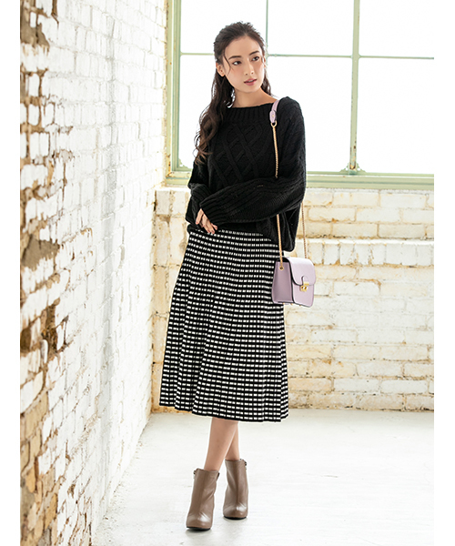 fifth（フィフス）の「フラップチェーンミドルショルダーバッグ（ショルダーバッグ・レディース・ブラック/パープル/レッド/ピンク/グレー/グリーン・FREE）」の21枚目の写真