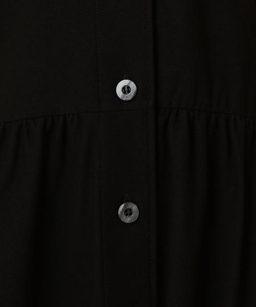 ビューティーアンドユース リネン ワンピース ノースリーブ M 黒 前ボタン BEAUTY&YOUTH UNITED ARROWS（ビューティーアンドユース