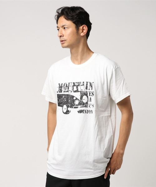 GILDAN(ギルダン)の「GILDAN/ギルダン プリントTEE CAR(Tシャツ/カットソー・メンズ・ダークグレー/ホワイト・MEDIUM/X-LARGE/LARGE)」の1枚目の写真