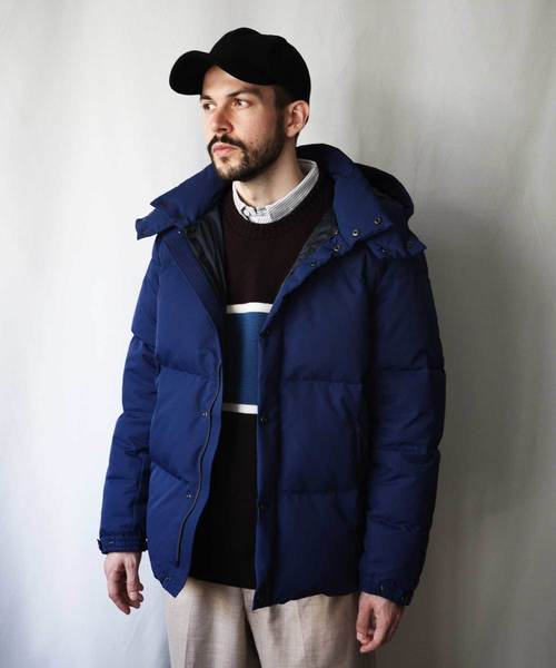 MR.OLIVE（ミスターオリーブ）の「WATER PROOF MICRO TWILL / 2 WAY DOWN JACKET（ダウンジャケット/コート・メンズ・ブラック/ベージュ/ネイビー/レッド・SMALL/MEDIUM/LARGE/X-LARGE）」の5枚目の写真