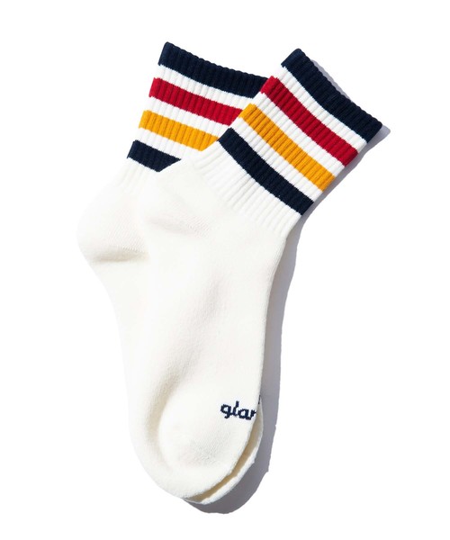 glamb(グラム)の「Lex socks / レックスソックス(ソックス/靴下・メンズ・ホワイト/ブラック・FREE)」の1枚目の写真