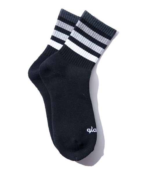 glamb(グラム)の「Lex socks / レックスソックス(ソックス/靴下・メンズ・ホワイト/ブラック・FREE)」の2枚目の写真
