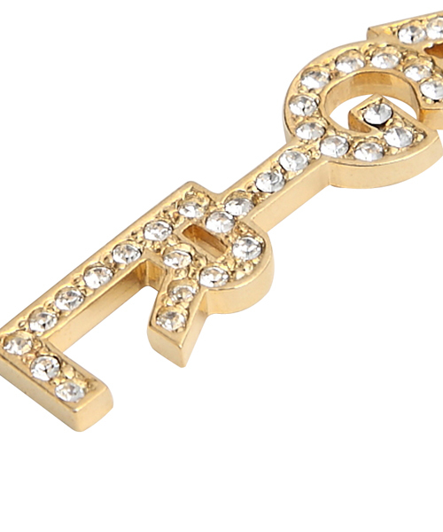 X-girl（エックスガール）の「LINED LOGO EARRINGS（ピアス（両耳用）・レディース・シルバー/ゴールド・ONE SIZE）」の6枚目の写真