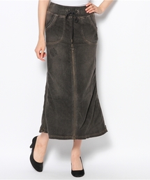 goa | カットデニムスライダー付ロングスカート(スカート)