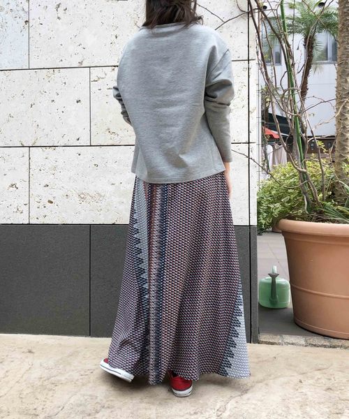 PICCIN（ピッチン）の「幾何学プリントスカート（スカート・レディース・グリーン系その他/オレンジ系その他・MEDIUM）」の13枚目の写真