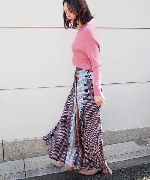 PICCIN（ピッチン）の「幾何学プリントスカート（スカート・レディース・グリーン系その他/オレンジ系その他・MEDIUM）」の22枚目の写真