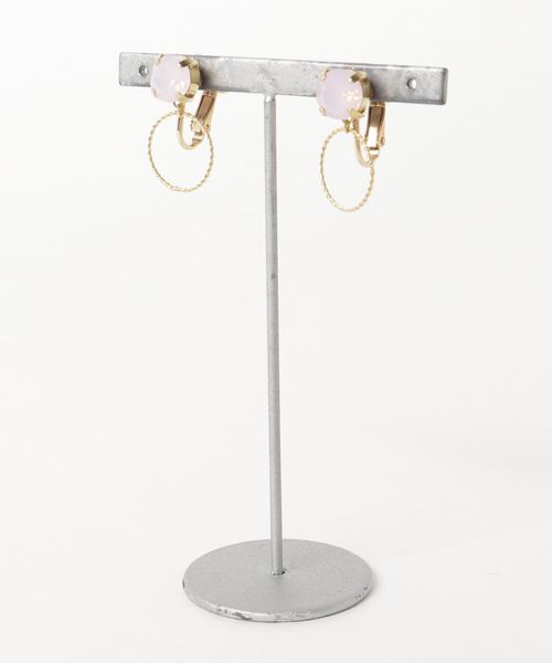 tone(トーン)の「【nocca】jewelry ring earring(イヤリング・レディース・ホワイト/ピンク/ブルー・FREE)」の1枚目の写真