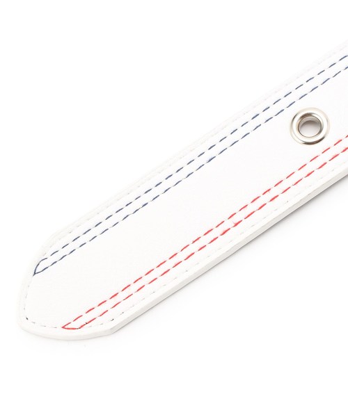 レザーループ配色ベルト