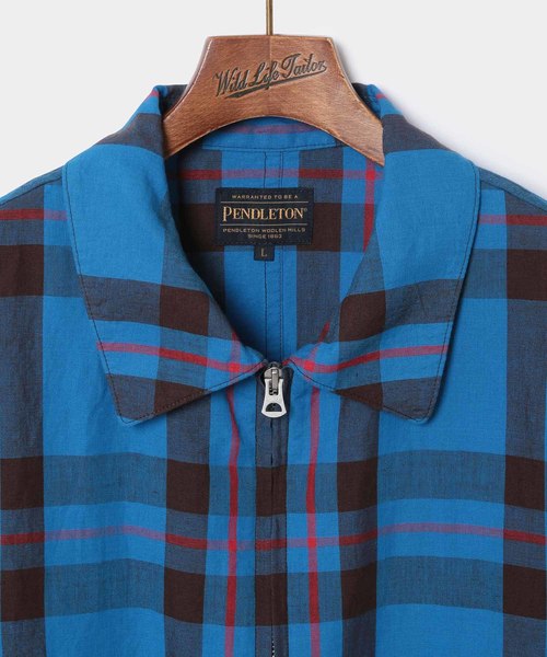 PENDLETON（ペンドルトン）の「【PENDLETON】別注 ジップブルゾン（ブルゾン・メンズ・グリーン系その他/ブルー系その他・M/L）」の8枚目の写真