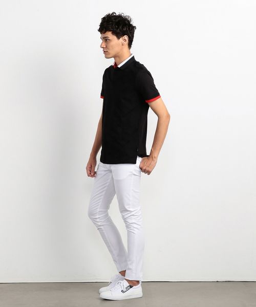 ARMANI EXCHANGE（アルマーニエクスチェンジ）の「【A|Xアルマーニ エクスチェンジ】AXエンボスロゴ　ポロシャツ（ポロシャツ・メンズ・ブラック/ホワイト・LARGE/MEDIUM/SMALL/X-SMALL/X-LARGE）」の14枚目の写真