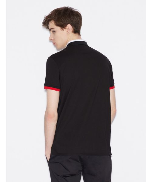 ARMANI EXCHANGE（アルマーニエクスチェンジ）の「【A|Xアルマーニ エクスチェンジ】AXエンボスロゴ　ポロシャツ（ポロシャツ・メンズ・ブラック/ホワイト・LARGE/MEDIUM/SMALL/X-SMALL/X-LARGE）」の7枚目の写真