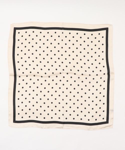 apres jour（アプレジュール）の「【apres jour×ARIAZ】ドットスカーフ（バンダナ/スカーフ・レディース・ブラック/ベージュ/アイボリー/カーキ・FREE）」の6枚目の写真