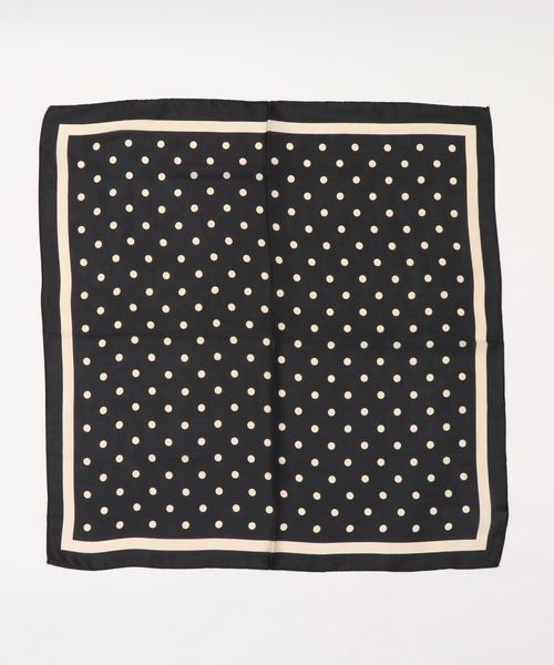 apres jour（アプレジュール）の「【apres jour×ARIAZ】ドットスカーフ（バンダナ/スカーフ・レディース・ブラック/ベージュ/アイボリー/カーキ・FREE）」の5枚目の写真