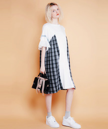Candy Stripper | CHECK PLEATS SWITCHED ワンピース(ワンピース)
