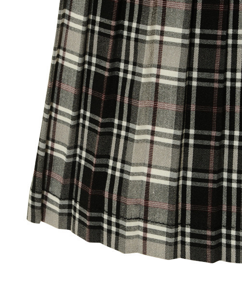 Candy Stripper(キャンディストリッパー)の「CHECK PLEATS SWITCHED ワンピース(ワンピース・レディース・ホワイト/ブラック・2)」の5枚目の写真