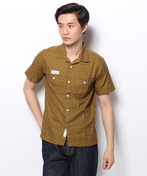 And A（アンドエー）の「S/S ペーズリーシャツ (DELUXE for Bodega)（シャツ/ブラウス・メンズ・ネイビー/マスタード・Msize/Lsize）」の2枚目の写真
