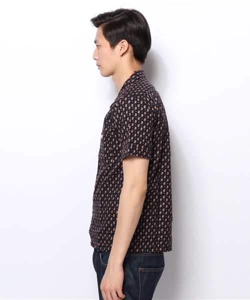 And A（アンドエー）の「S/S ペーズリーシャツ (DELUXE for Bodega)（シャツ/ブラウス・メンズ・ネイビー/マスタード・Msize/Lsize）」の8枚目の写真