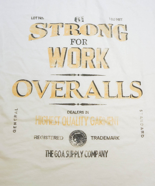 goa（ゴア）の「WORKERS LOGOｿﾌﾄ天竺tee（Tシャツ/カットソー・メンズ・オフホワイト/グレー/ベージュ/カーキ・FREE）」の13枚目の写真