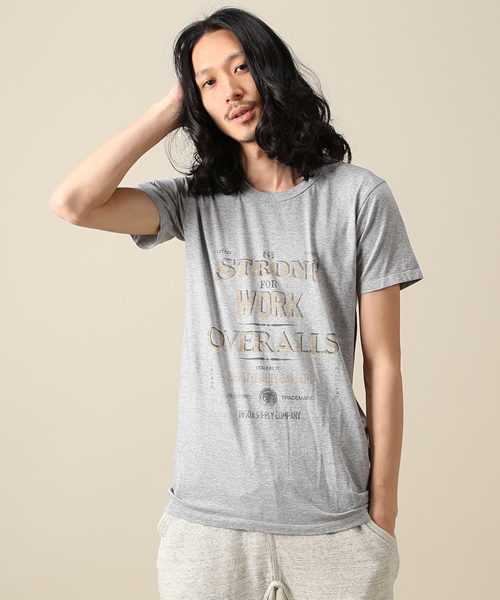 goa（ゴア）の「WORKERS LOGOｿﾌﾄ天竺tee（Tシャツ/カットソー・メンズ・オフホワイト/グレー/ベージュ/カーキ・FREE）」の2枚目の写真