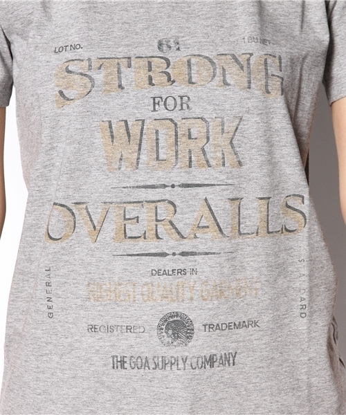 goa（ゴア）の「WORKERS LOGOｿﾌﾄ天竺tee（Tシャツ/カットソー・メンズ・オフホワイト/グレー/ベージュ/カーキ・FREE）」の10枚目の写真