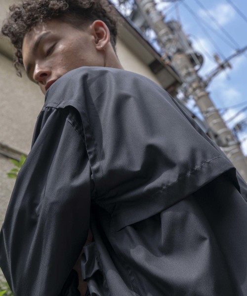 MAISON SPECIAL（メゾンスペシャル）の「LIMONTA/リモンタ ユーティリティーシャツ【MAISON SPECIAL/メゾンスペシャル】（シャツ/ブラウス・メンズ・ブラック/チャコールグレー・46/48）」の12枚目の写真