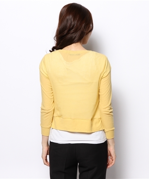 Demi-Luxe BEAMS（デミルクス ビームス）の「○Demi-Luxe BEAMS / ブローインショート カーディガン（カーディガン/ボレロ・レディース・グレー/イエロー/ブルー系その他・ONE SIZE）」の6枚目の写真