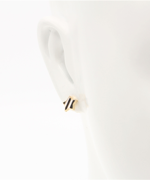 WEGO（ウィゴー）の「WEGO/ボーダースターピアス（ピアス（両耳用）・レディース・ブラック/ブルー/レッド・FREE）」の5枚目の写真