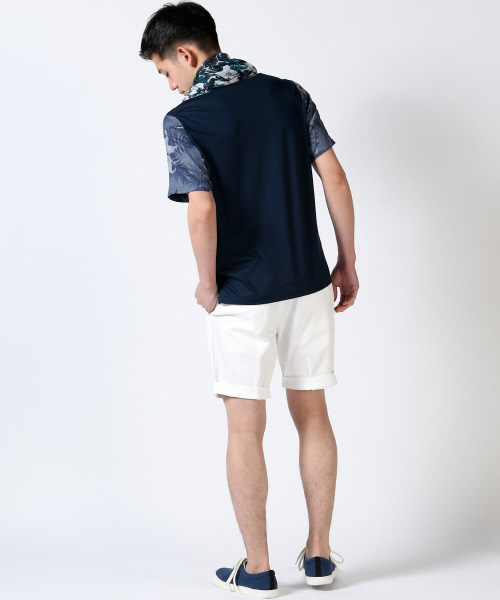 ABAHOUSE(アバハウス)の「コンパクトチノストレッチ ショートパンツ(チノパンツ・メンズ・ホワイト/ベージュ/インディゴブルー・4/3/1/2)」の7枚目の写真