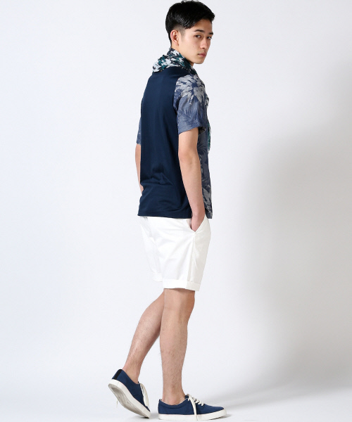 ABAHOUSE(アバハウス)の「コンパクトチノストレッチ ショートパンツ(チノパンツ・メンズ・ホワイト/ベージュ/インディゴブルー・4/3/1/2)」の8枚目の写真