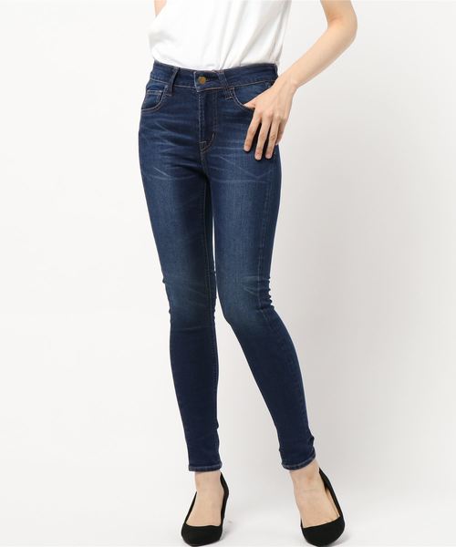 earth music&ecology（アースミュージックアンドエコロジー）の「スキスキスキニー(デニム)（デニムパンツ・レディース・チャコールグレー/ブルー系その他・S/M/L）」の18枚目の写真