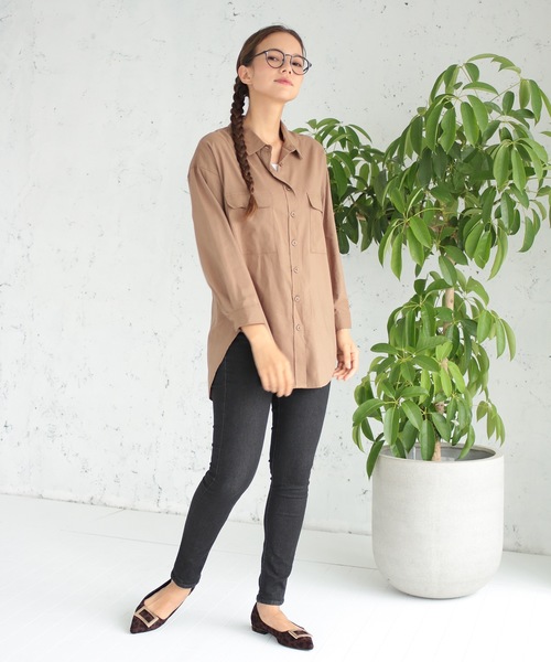 earth music&ecology（アースミュージックアンドエコロジー）の「スキスキスキニー(デニム)（デニムパンツ・レディース・チャコールグレー/ブルー系その他・S/M/L）」の22枚目の写真