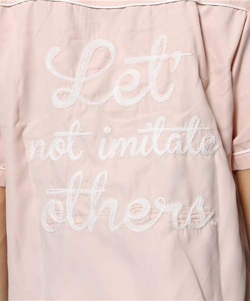 WEGO(ウィゴー)の「WEGO/ボーリングシャツ(シャツ/ブラウス・レディース・ホワイト/ネイビー/ライトピンク・FREE)」の7枚目の写真