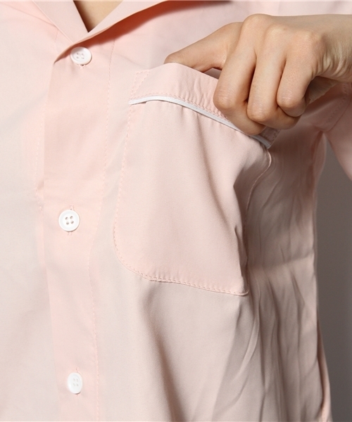 WEGO(ウィゴー)の「WEGO/ボーリングシャツ(シャツ/ブラウス・レディース・ホワイト/ネイビー/ライトピンク・FREE)」の5枚目の写真