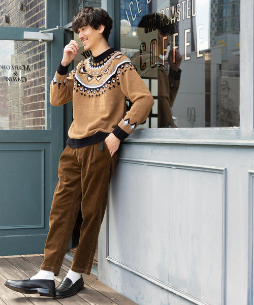 coen(コーエン)の「モールキュウシンクルーネックニット(ニット/セーター・メンズ・ベージュ/ホワイト・X-LARGE/MEDIUM/SMALL/LARGE)」の16枚目の写真