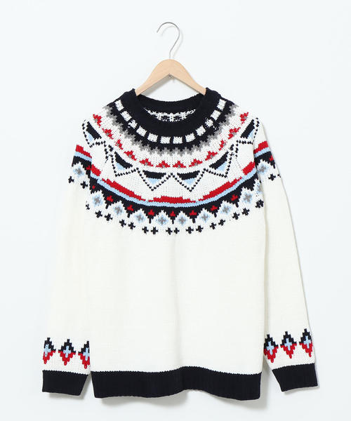coen(コーエン)の「モールキュウシンクルーネックニット(ニット/セーター・メンズ・ベージュ/ホワイト・X-LARGE/MEDIUM/SMALL/LARGE)」の14枚目の写真