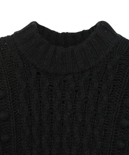 Candy Stripper(キャンディストリッパー)の「AMIABLE FRILL KNIT ワンピース(ワンピース・レディース・ブラック/ピンク/アイボリー・2)」の7枚目の写真
