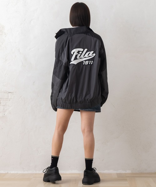 FILA（フィラ）の「【FILA/フィラ】ブランド ロゴ オーバーサイズ 切替 スタンドジャケット ジャンパー（ナイロンジャケット・メンズ・ブラック/ネイビー/ブルー系その他3/ブルー/スミクロ/カーキ・LL/M/L）」の9枚目の写真