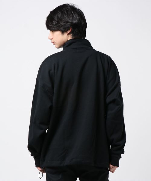 WEGO(ウィゴー)の「WEGO/ドローストリングルーズハーフジップビッグシルエットプルオーバー(スウェット・メンズ・ホワイト/ブラック/グリーン系その他・LARGE/MEDIUM)」の19枚目の写真