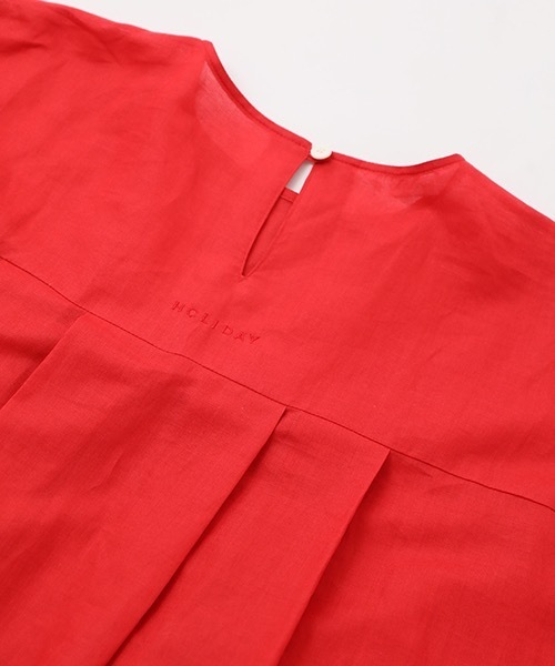 holiday コットンリネンスモックドレス HOLIDAY（ホリデイ）の「COTTON LINEN SMOCK DRESS コットンリネン
