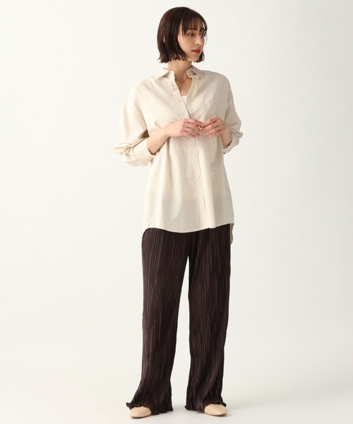 A part by（アパートバイ）の「CoTeLiオーバーシャツ 910307（シャツ/ブラウス・レディース・アイボリー/ブラック系その他/ブラウン系その他/オレンジ・FREE）」の5枚目の写真