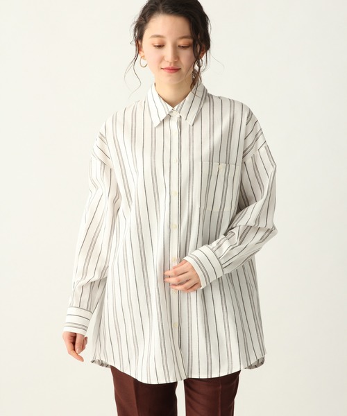 A part by（アパートバイ）の「CoTeLiオーバーシャツ 910307（シャツ/ブラウス・レディース・アイボリー/ブラック系その他/ブラウン系その他/オレンジ・FREE）」の10枚目の写真